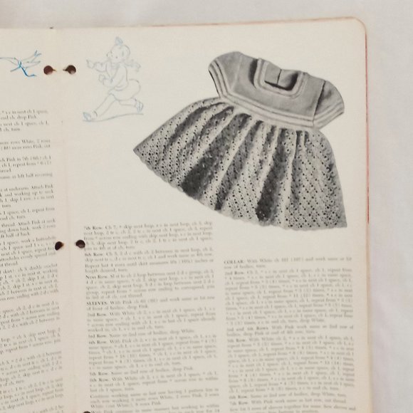 Star Baby Book 130 Crochet for Your Baby Knit Too American Thread Co Vintage - Picture 6 of 7